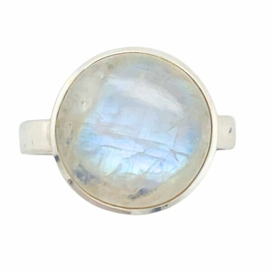 Moonstone Full Moon Ring