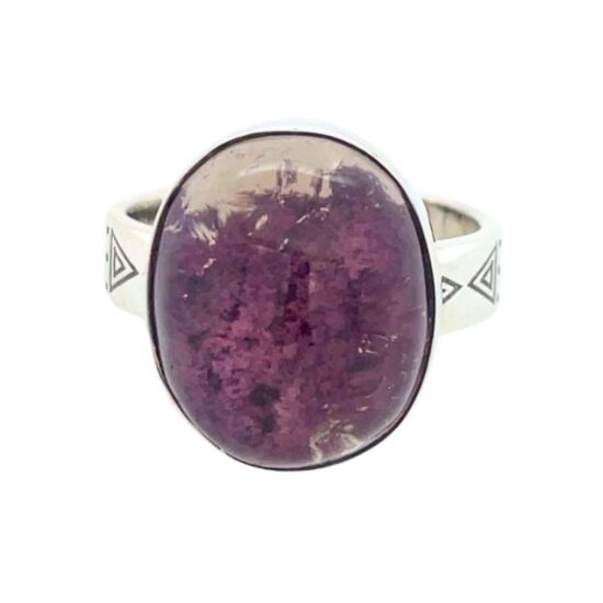 Lodolite Shaman's Dream Stone Purple Tribe Ring