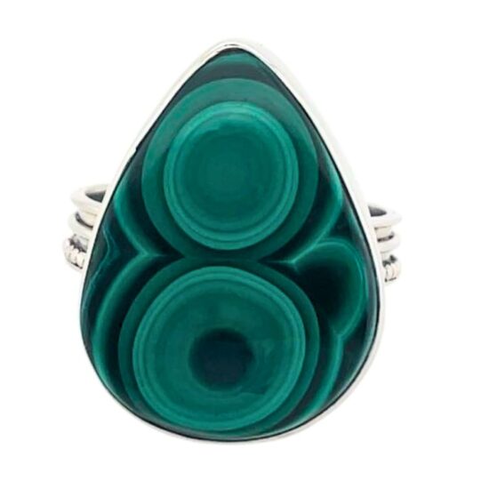 Malachite Radhas Sacred Lake Ring jewelry business natural stones