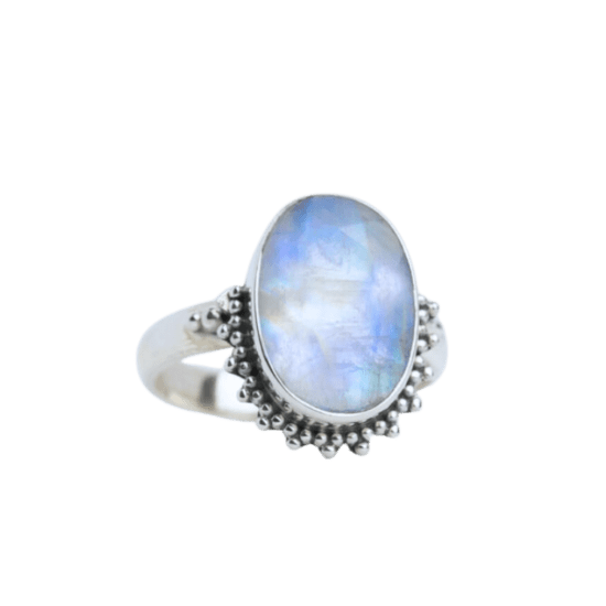 Moonstone Tribal Shine Oval Ring wholesale jewelry vendors near me