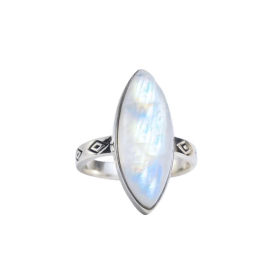 Moonstone Marquise Reverie Ring luxury jewelry vendors sterling silver