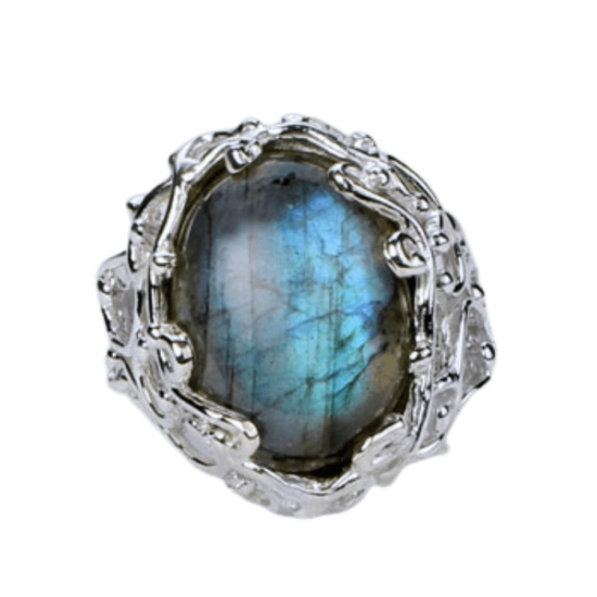 Labradorite Branching Out Ring wholesale natural gemstone jewelry