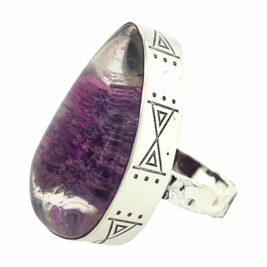 Lodolite Shaman's Dreamstone Purple Chieftain Ring best jewelry supply wholesale