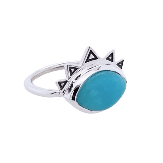 Amazonite Enlightenment Ring wholesale sterling silver natural gemstone jewelry