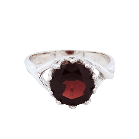 Garnet Splendor Ring wholesale sterling silver natural gemstone jewelry