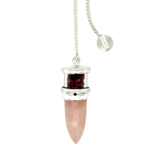 Rose Quartz Ruby Pendulum jewelry vendor and supplier exclusive and rare gemstones