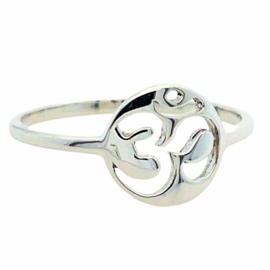 Silver Om High Vibe Ring