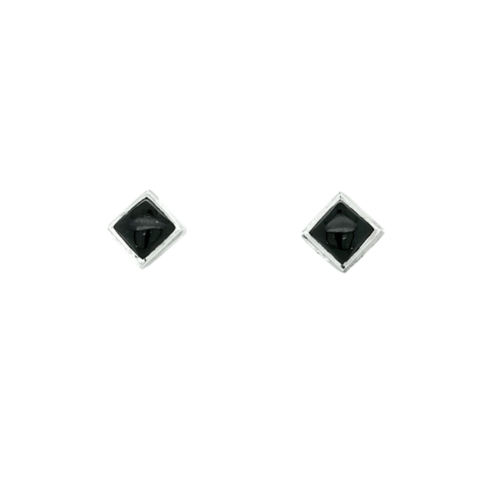 Black Tourmaline White Topaz Stud Earrings hand-picked jewelry for retailers