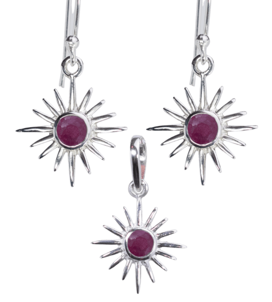 Birthstone Pendant Earring Gift Set - Image 8