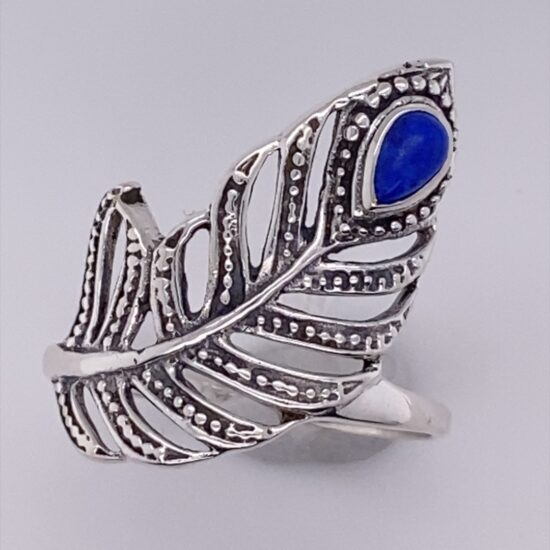 Lapis Feather Fortune Ring bulk jewelry supplies wholesale