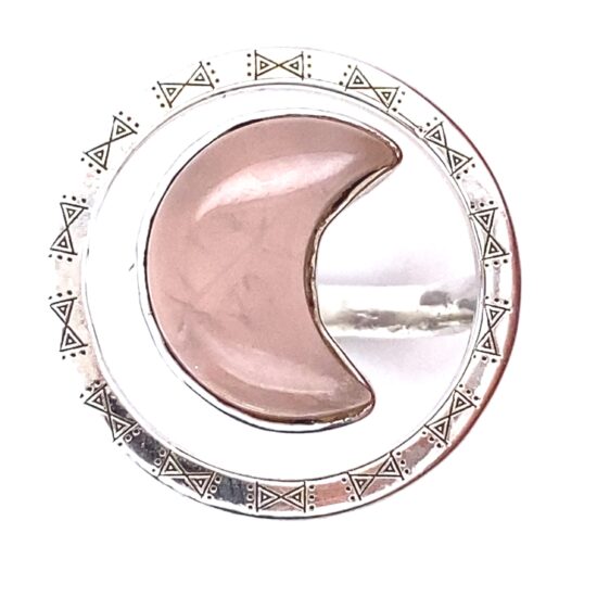 Rose Quartz Luna Halo Ring jewelry wholesale suppliers fashion trends